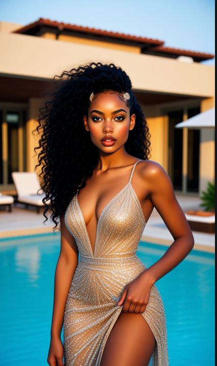 Nyx—soft neon, a glance that says keep up