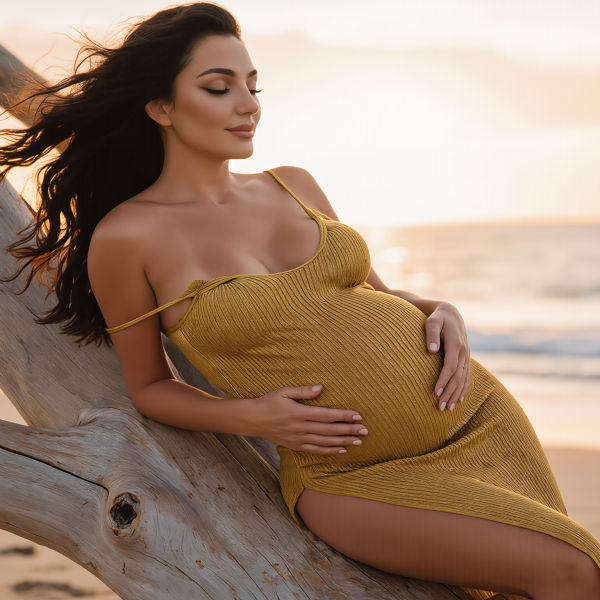 Pregnant mommy Chanel loves bbc phone sex at the beach