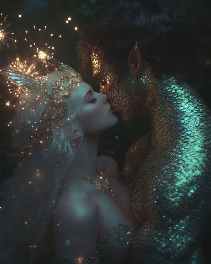 Happily fucking ever after – Quinn and her merman locked in an eternal, sparkling kiss