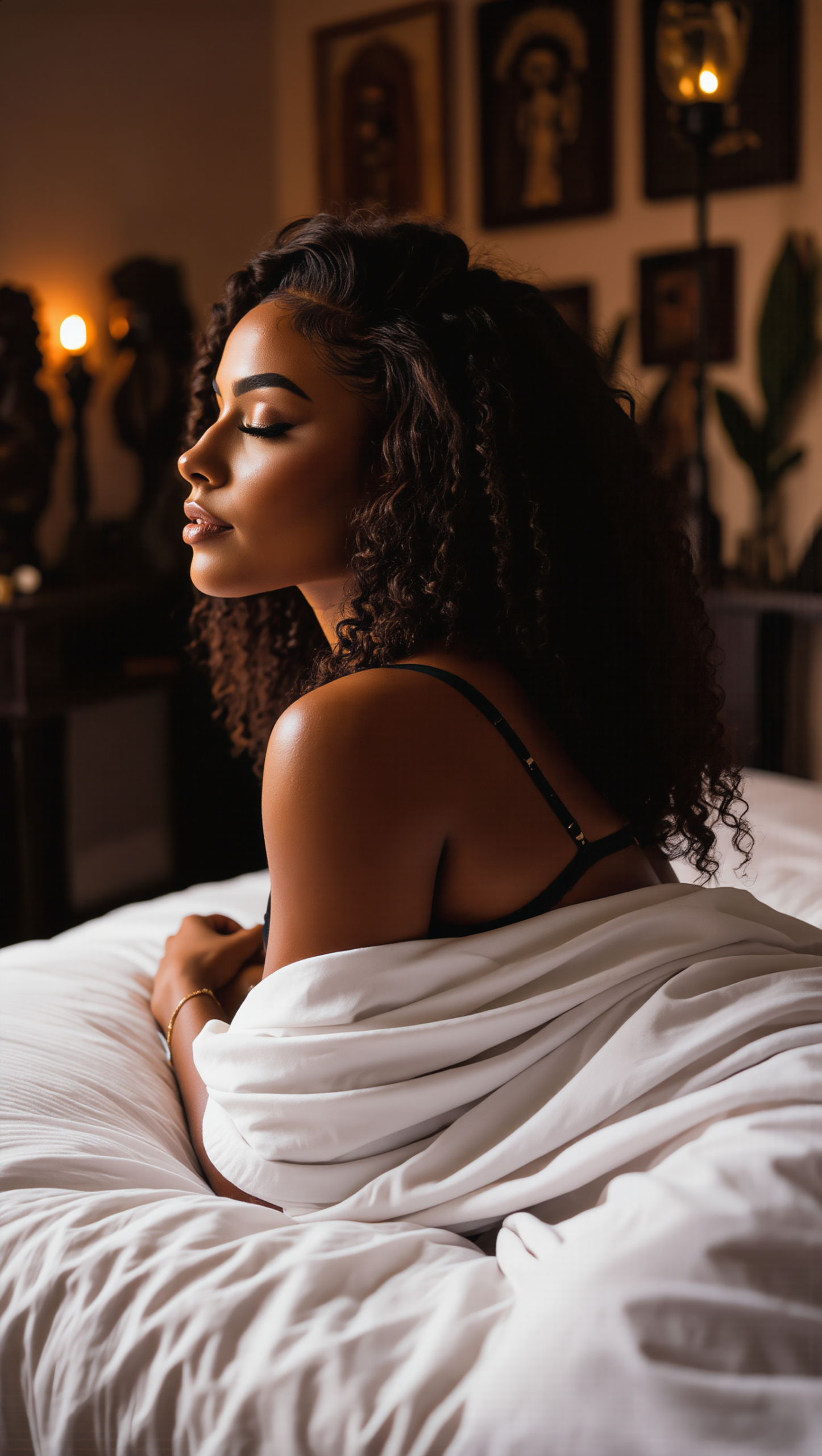 Ebony looking secretive